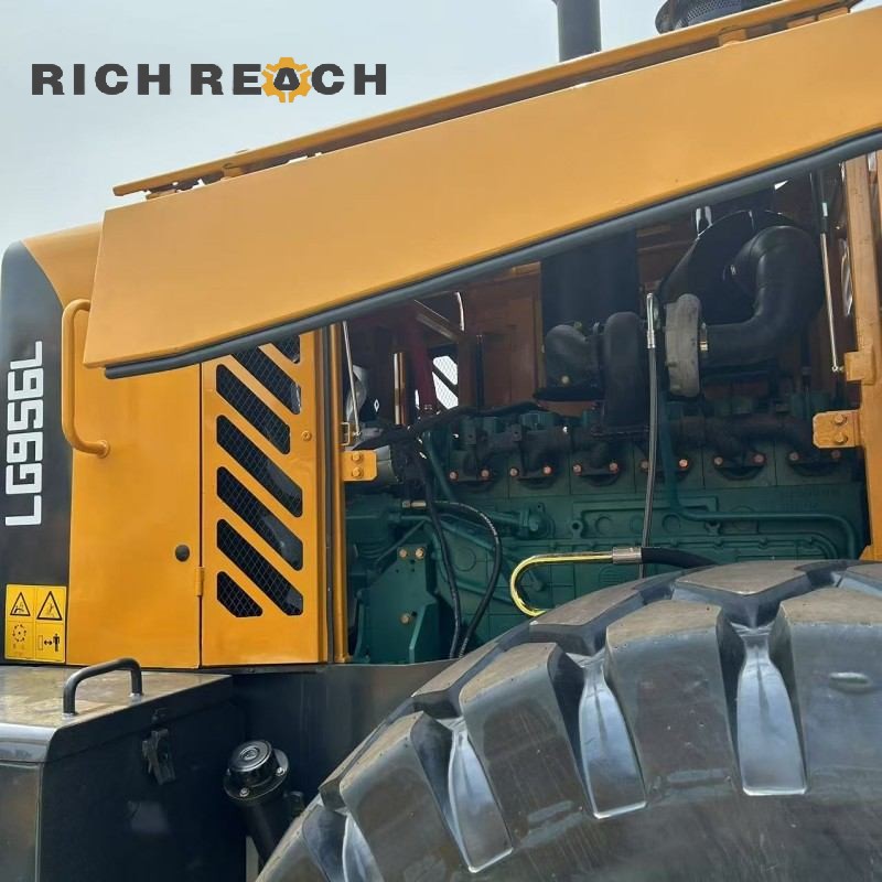 Rear view of a 2020 SDLG 956L wheel loader, excellent condition, priced at $20,833